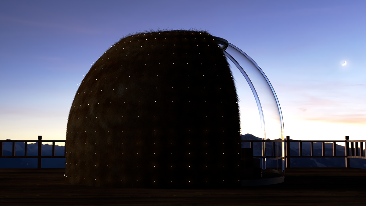 Lucidomes-läpinäkyvä camping dome-G16 (1)