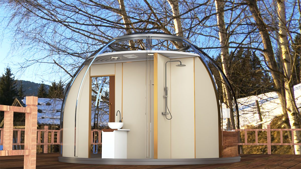 Lucidomes-läpinäkyvä camping dome-G16 (2)