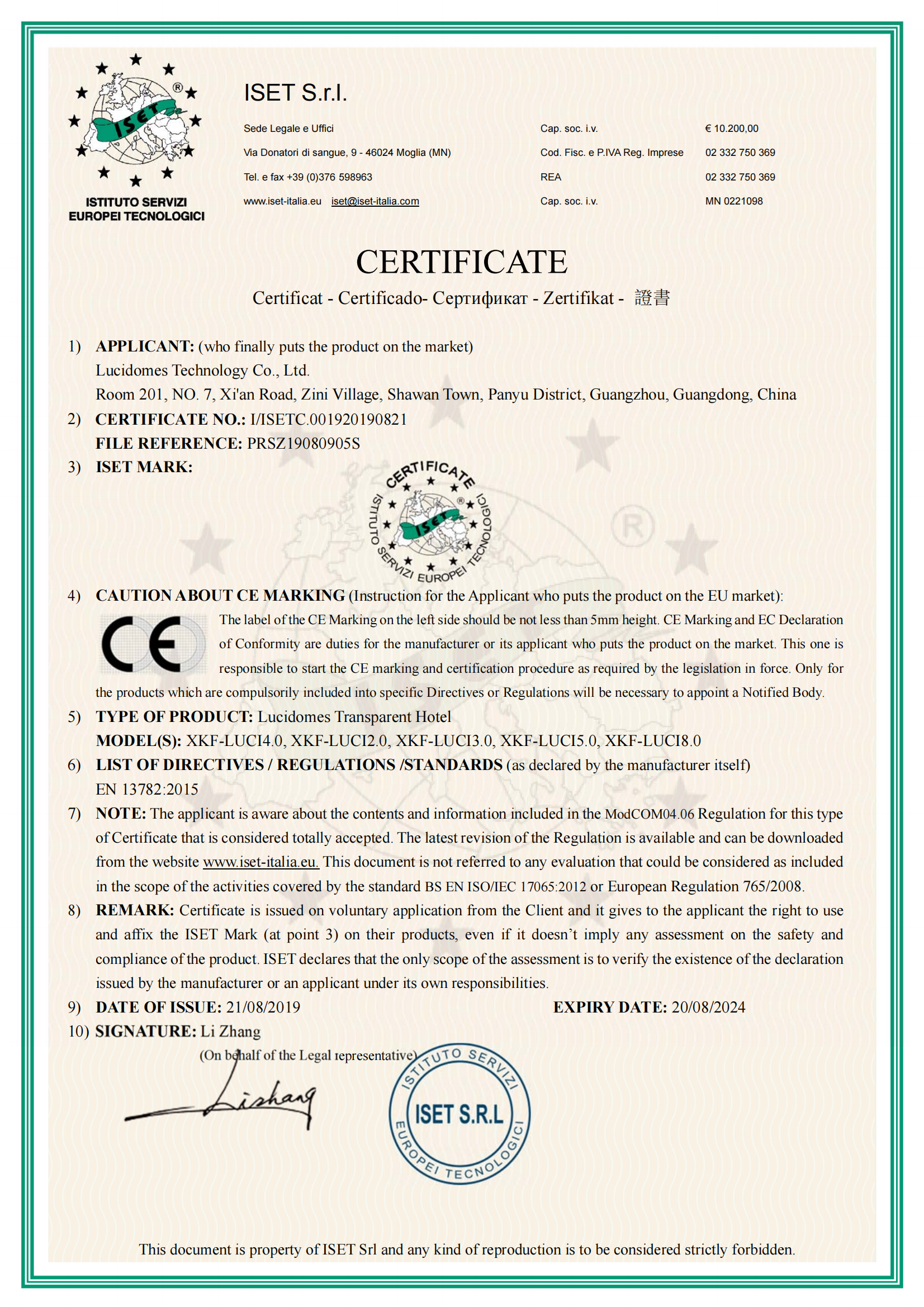 CE certification